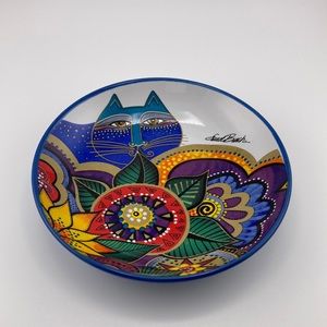 Vintage Laurel Burch Saucer “Carlotta’s Garden”